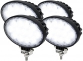 4x Adluminis LED Arbeitsscheinwerfer T3039 35W 49° 2.500 Lumen