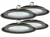 4x Cloche LED UFO high bay 150W 15.000lm suspension industrielle AdLuminis