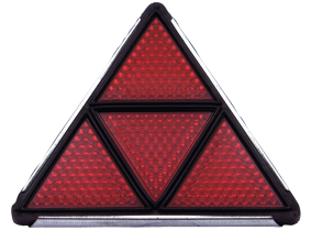 Dreieckrückstrahler mit Metallfassung und 2 Befestigungsschrauben Dreieckrückstrahler mit Metallfassung und 2 Befestigungsschrauben