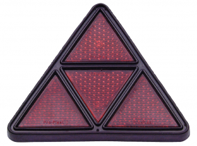 Dreieckrückstrahler mit Kunststofffassung und 2 Befestigungsschrauben Dreieckrückstrahler mit Kunststofffassung und 2 Befestigungsschrauben