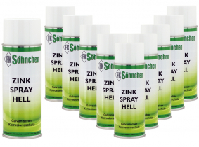 12x FKS Zink-Spray hell HL 400ml Dose 12x FKS Zink-Spray hell HL 400ml Dose