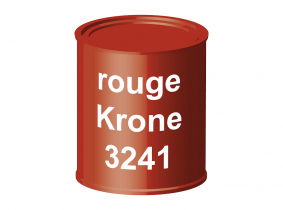 Peinture laque pour tracteur Krone rouge 3241 ERBEDOL, pot de 750 ml Peinture laque pour tracteur Krone rouge 3241 ERBEDOL, pot de 750 ml