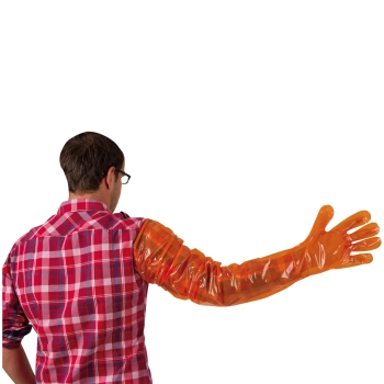 Einmalhandschuhe VETbasic 90cm, orange, 100 Stück Einmalhandschuhe VETbasic 90cm, orange, 100 Stück