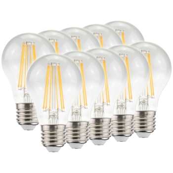 10x AdLuminis LED Bulb klar E27 8W 1.055 Lumen 2.700K 10x AdLuminis LED Bulb klar E27 8W 1.055 Lumen 2.700K