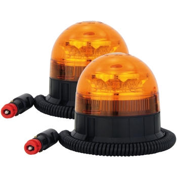 2x LED-Mini-Rundumleuchte mit Magnetfuß 2x LED-Mini-Rundumleuchte mit Magnetfuß