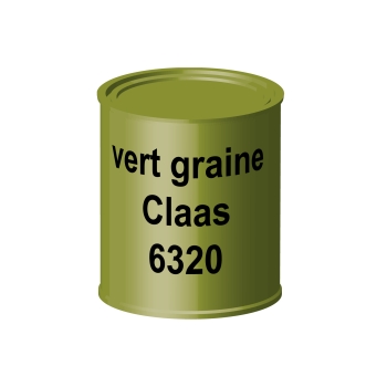 Peinture laque pour tracteur Claas vert graine 6320 ERBEDOL, pot de 750 ml Peinture laque pour tracteur Claas vert graine 6320 ERBEDOL, pot de 750 ml